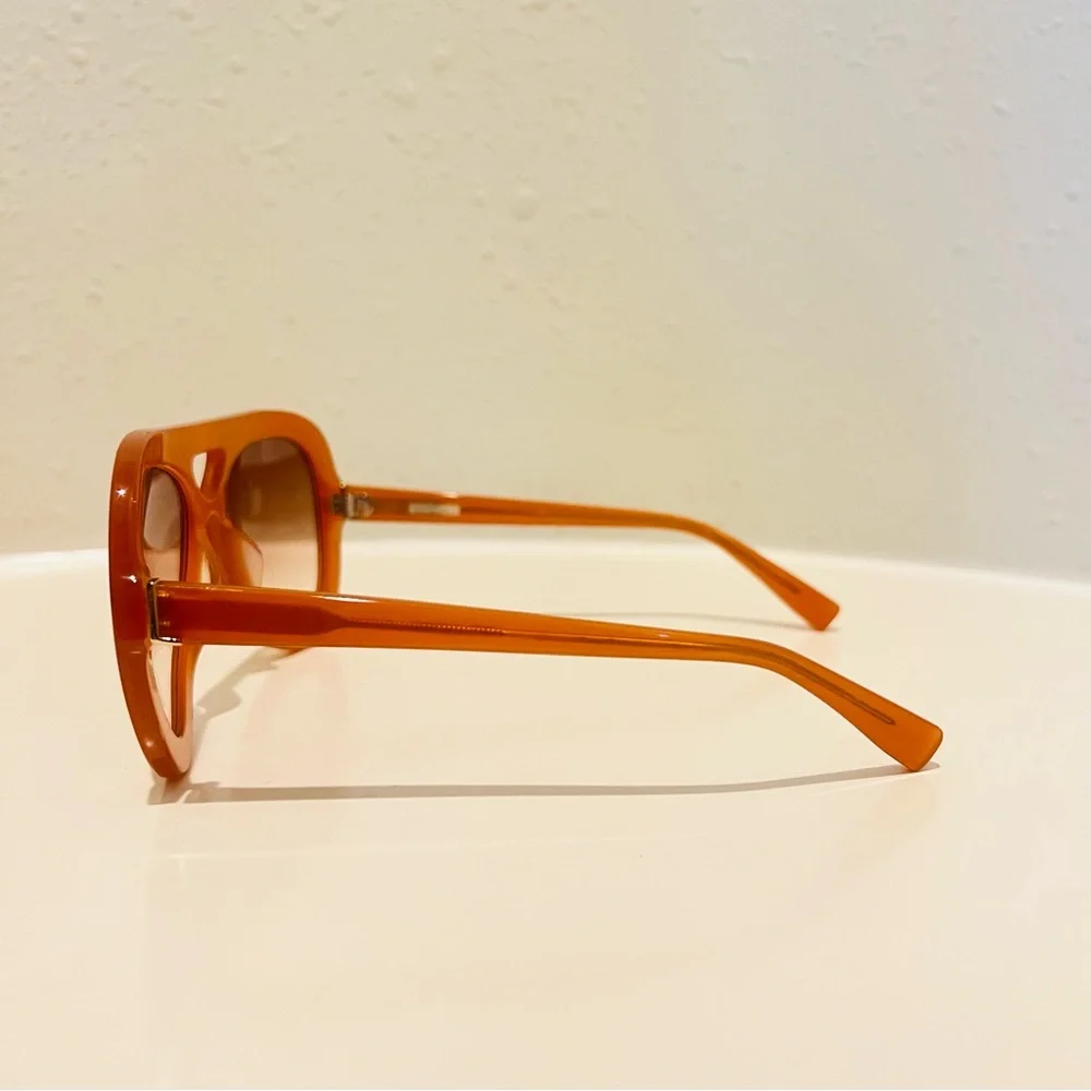 Derek Lam Charlotte Amber Women’s Plastic 54 mm Sunglasses NIB